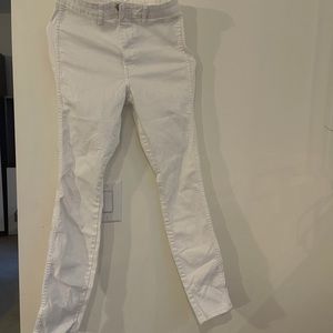 White Skinny Ankle Jeans